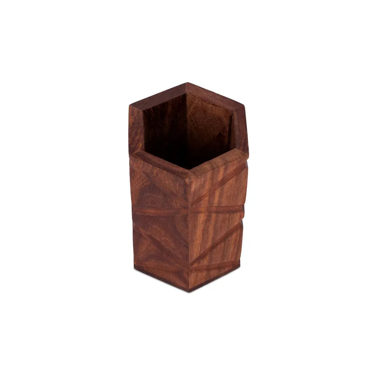 Pen Jar - 4.5 x 3 Inches | Wooden Pen Stand/ Pen Holder