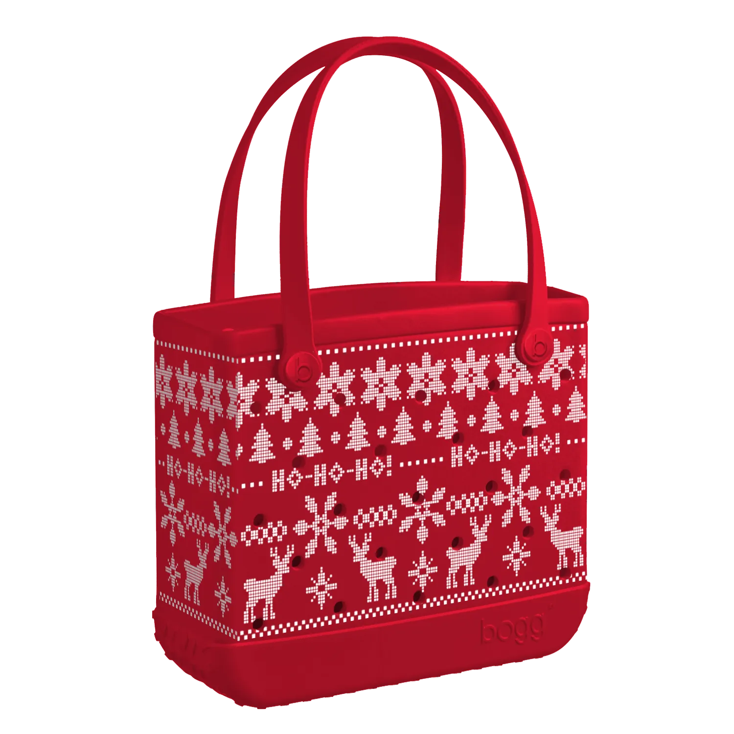 Red Ugly Sweater Baby Bogg Bag