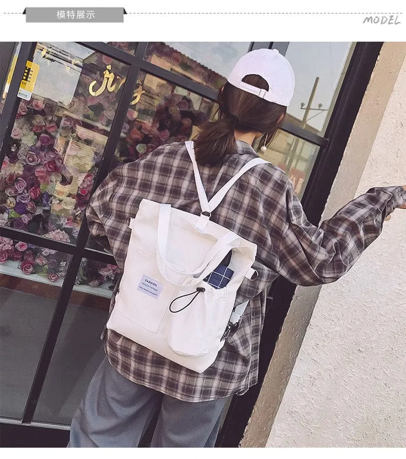 Simple Shopping Pocku Tote Bags