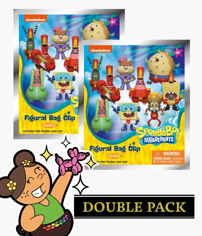 Spongebob Squarepants - Series 6 - 3D Foam Bag Clip