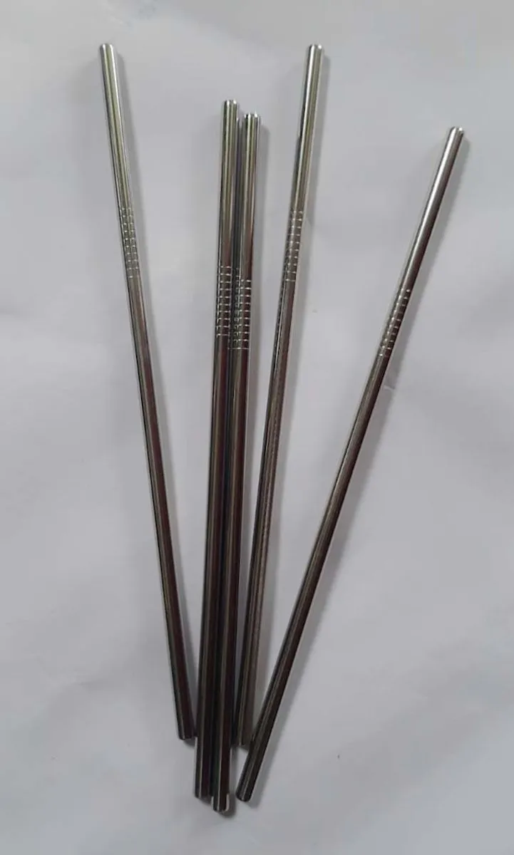 Stainless steel straws - with sisal cleaner