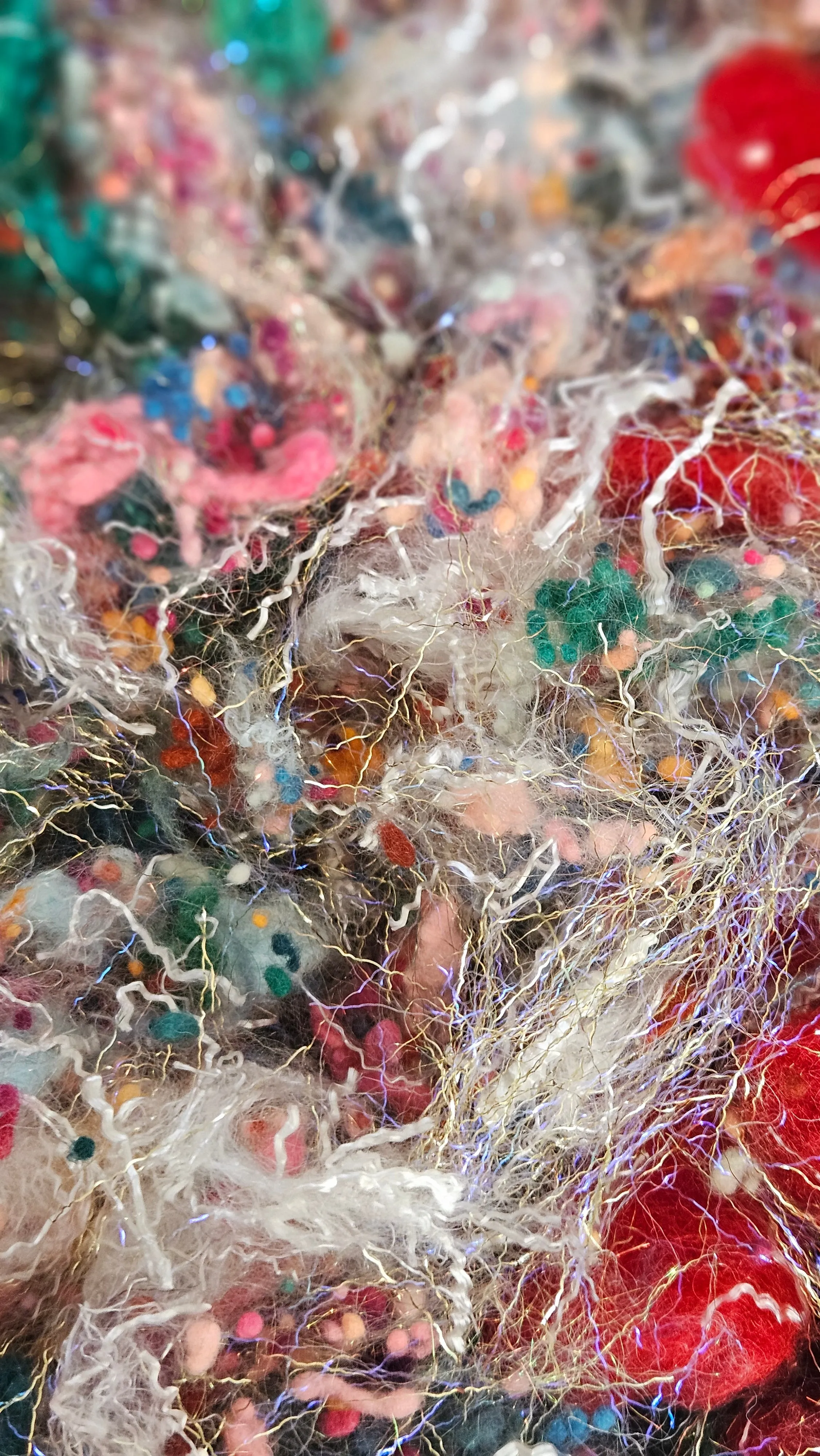 VIEW OF COLLIOURE Matisse Inspired Fiber Art Texture Eucalyptus Crimp Blend - 2.5 ounces