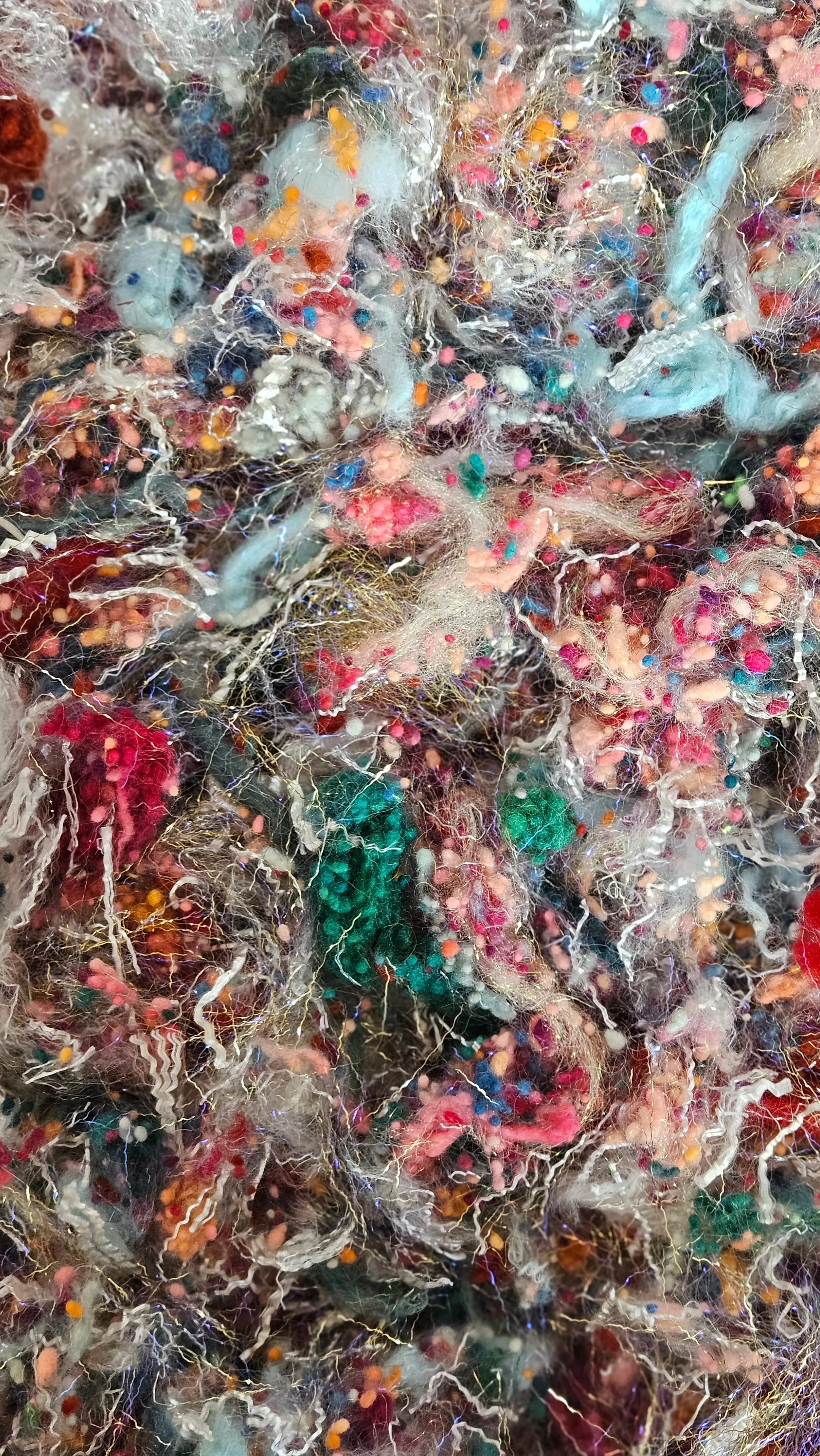 VIEW OF COLLIOURE Matisse Inspired Fiber Art Texture Eucalyptus Crimp Blend - 2.5 ounces