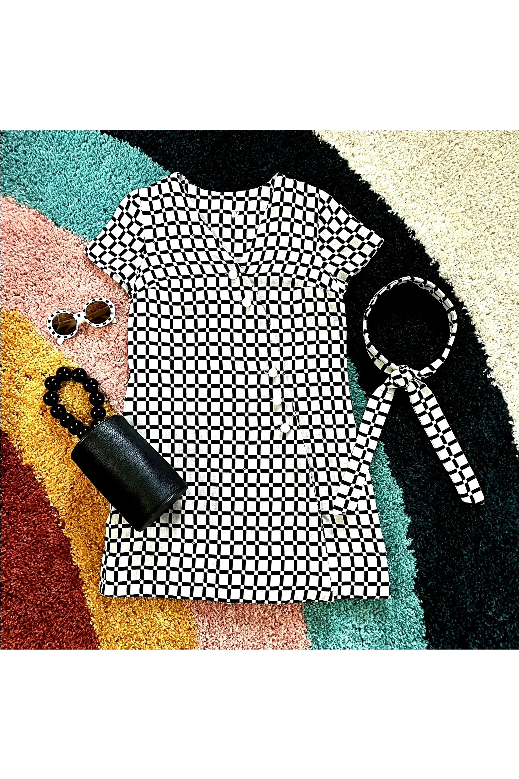 Vintage Rare Op Art Mini