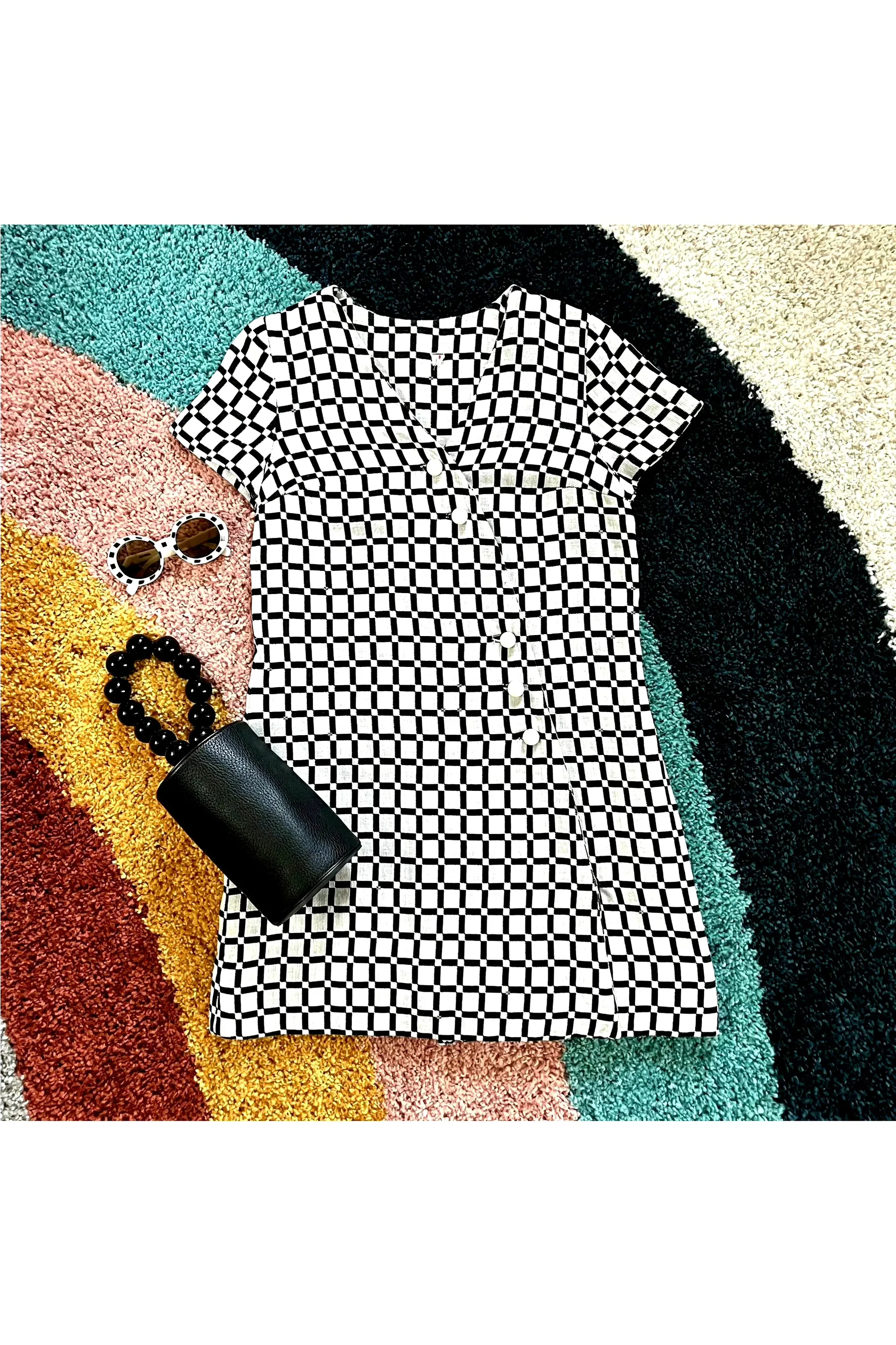 Vintage Rare Op Art Mini