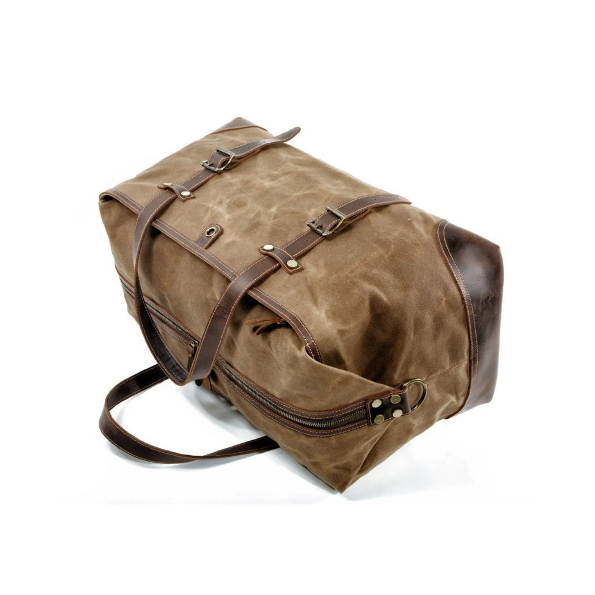 Waxed Canvas Holdall Duffel Bag