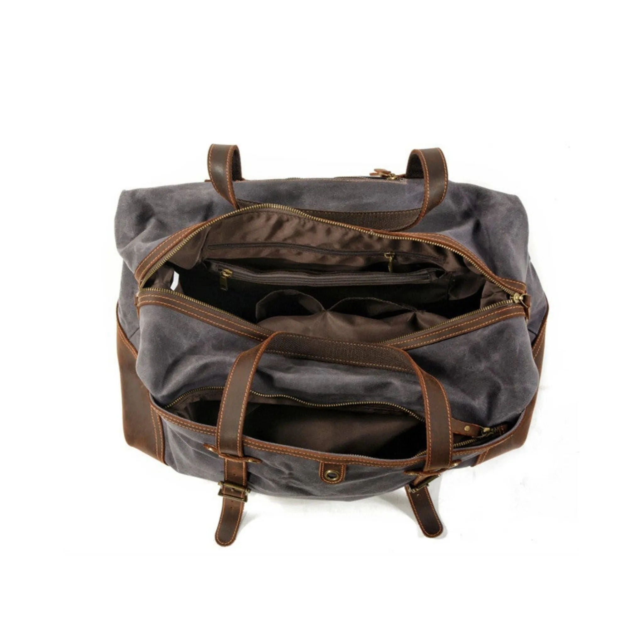 Waxed Canvas Holdall Duffel Bag