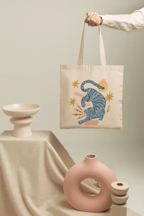 Wild Retro Tiger Tote Bag