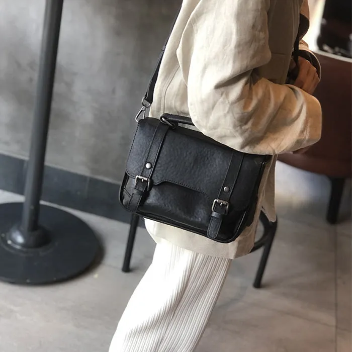 Women Brown Leather Satchels Leather Messenger Bag For Women