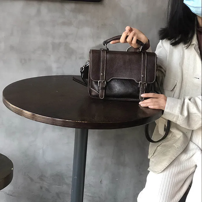 Women Brown Leather Satchels Leather Messenger Bag For Women