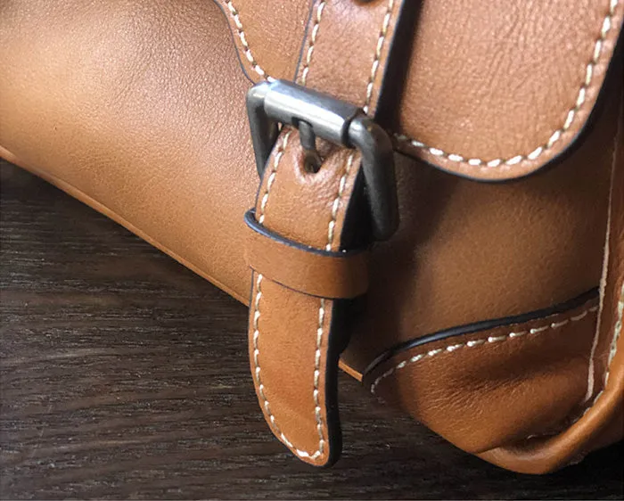 Women Brown Leather Satchels Leather Messenger Bag For Women