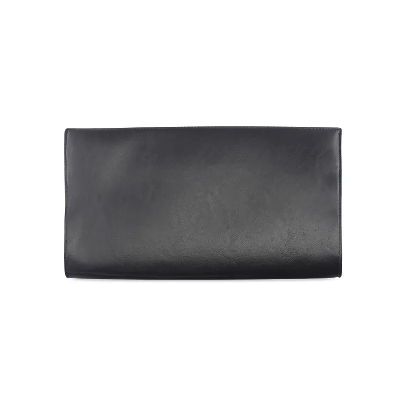 Zebra Stripes Leather Clutch Bag